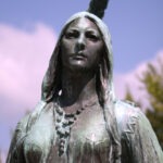 Memorial Statue of Pocahontas in Jamestown